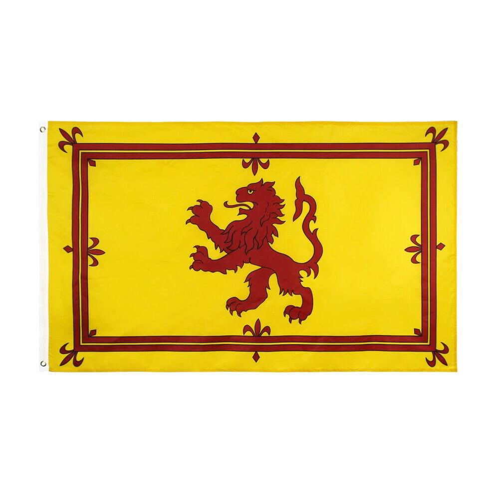 3x5FT Royal Banner of Scotland Arms Lion Rampant Decor Dorm Man Cave Scottish by flagsjustdoit