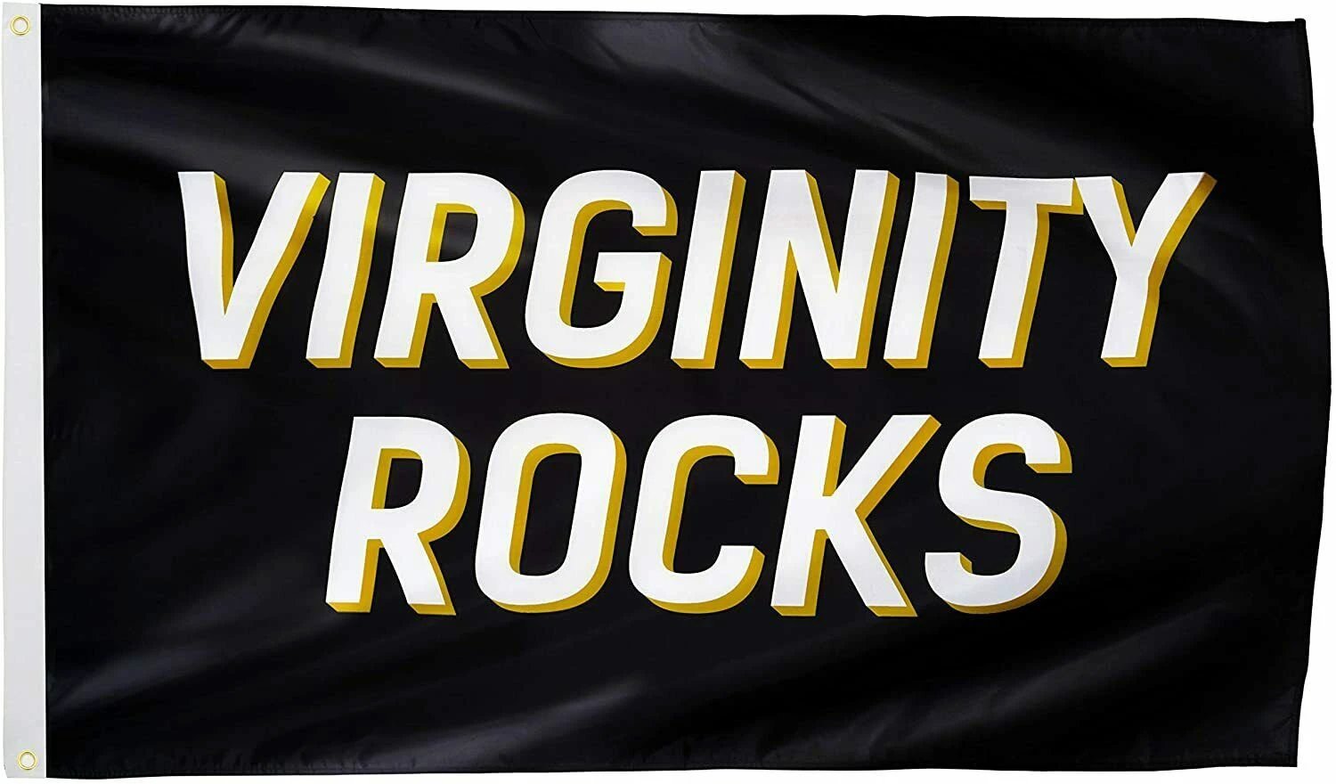 3x5FT Virginity Rocks Flag Christ Jesus Chastity Dorm Gift Church Youth Decor by flagsjustdoit