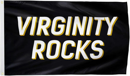 3x5FT Virginity Rocks Flag Christ Jesus Chastity Dorm Gift Church Youth Decor by flagsjustdoit