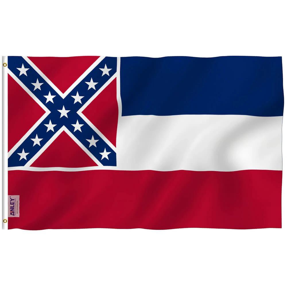3x5 Foot Mississippi State Polyester Flag MS Flags with Brass Grommets 3X5Ft Banner by flagsjustdoit