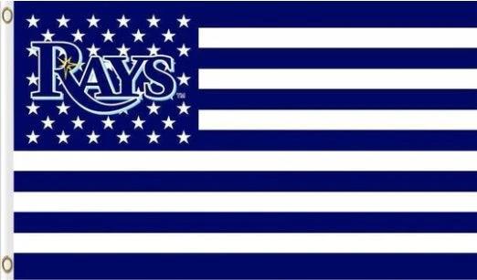 3x5ft polyester Tampa Bay Rays flag Blue Banner USA Polyester with Brass Grommets by flagsjustdoit