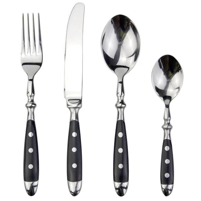 4 in 1 Set Delicate Dinnerware For Home Stainless Steel Cutlery Set by Bowlift