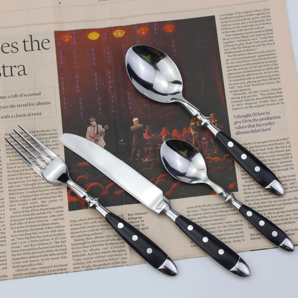 4 in 1 Set Delicate Dinnerware For Home Stainless Steel Cutlery Set by Bowlift