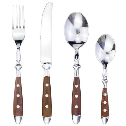 4 in 1 Set Delicate Dinnerware For Home Stainless Steel Cutlery Set by Bowlift