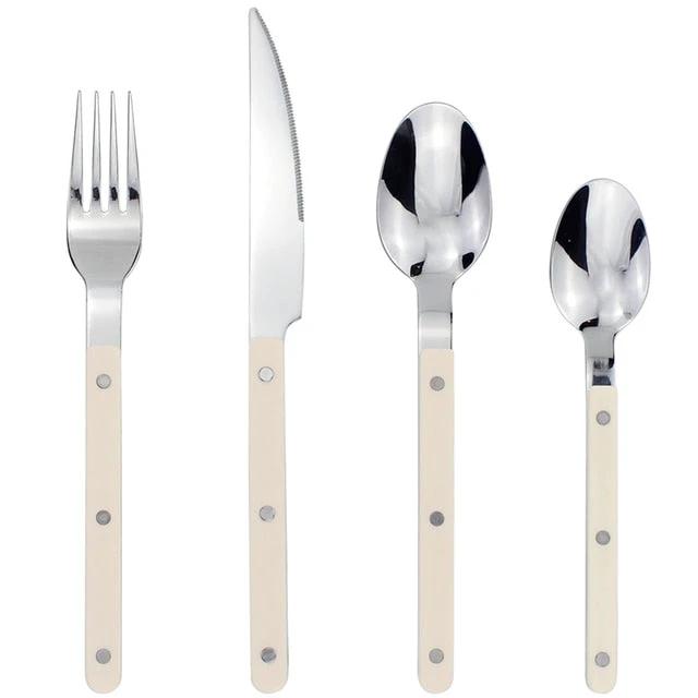 4 in 1 Set Delicate Dinnerware For Home Stainless Steel Cutlery Set by Bowlift