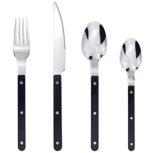4 in 1 Set Delicate Dinnerware For Home Stainless Steel Cutlery Set by Bowlift