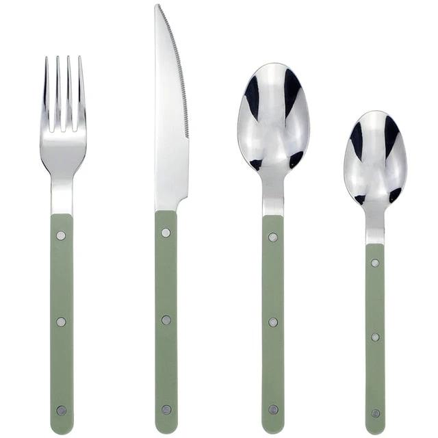 4 in 1 Set Delicate Dinnerware For Home Stainless Steel Cutlery Set by Bowlift