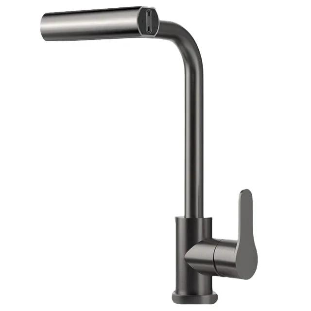 4 Modes Waterfall Kitchen Faucet Rotation Stream Sprayer Head Tap by Bowlift
