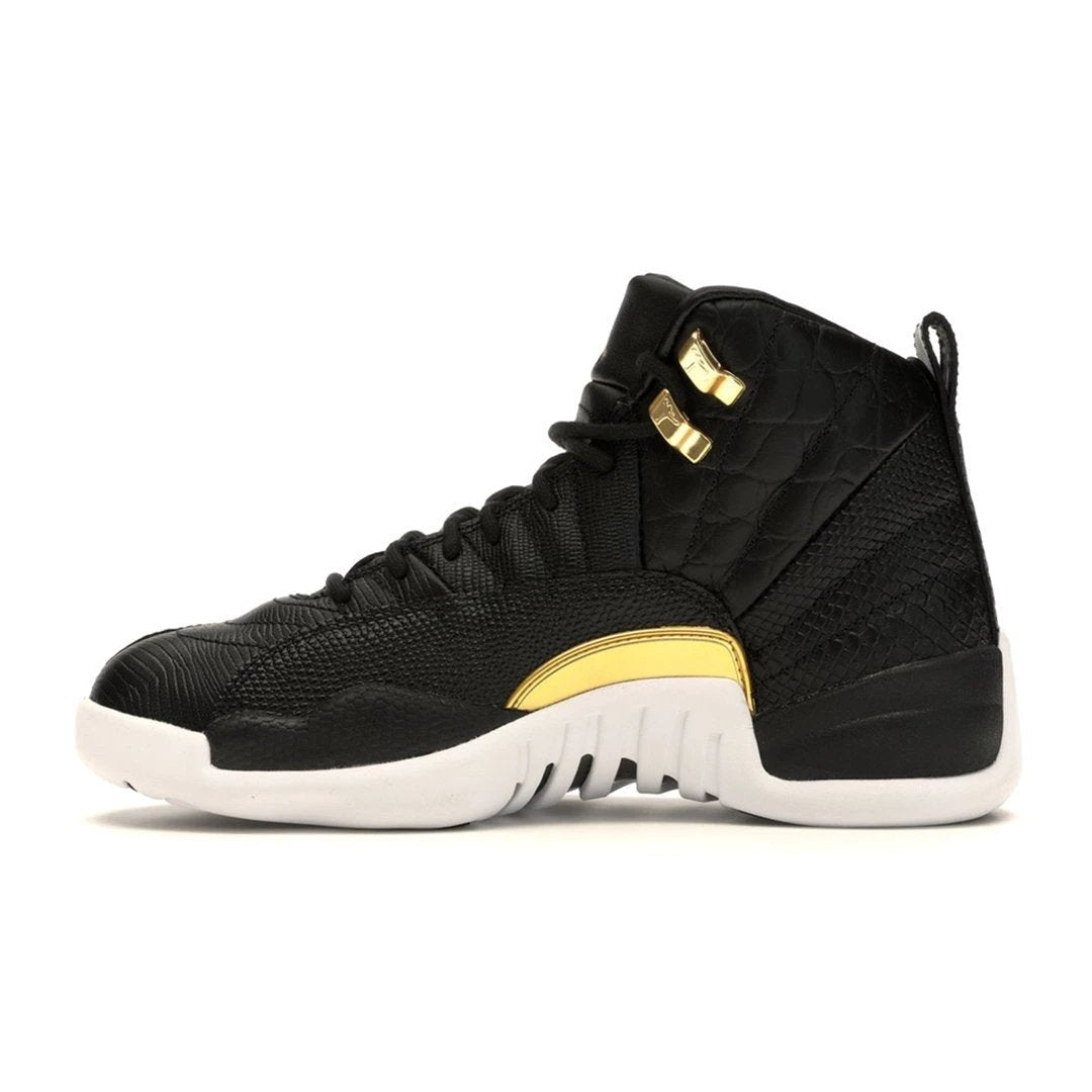 Air Jordan 12 Retro Black Metallic Gold White (W) by Air Jordan