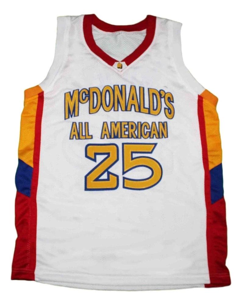 Derrick Rose Jersey #25 Mcdonald's All American College Basketball White by My store basketball