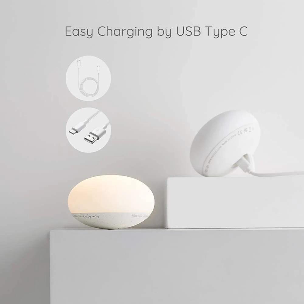 Breastfeeding Night Light | Soft BPA-Free Silicone Touch Lamp with Eye-Friendly Stepless Dimmer by BowLift