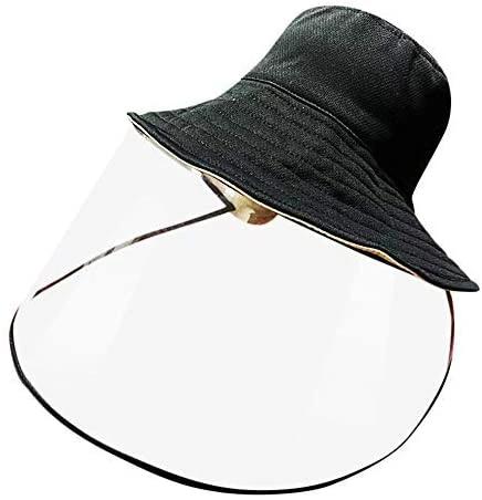 Protective Face Shield Fisherman Hat Anti-Spitting Splash Facial Cover Windproof Dustproof Safety Mask Anti Drool Saliva Respirator Isolation Mask Anti UV Sun Cap Lightweight Transparent Goggles by flagsshop