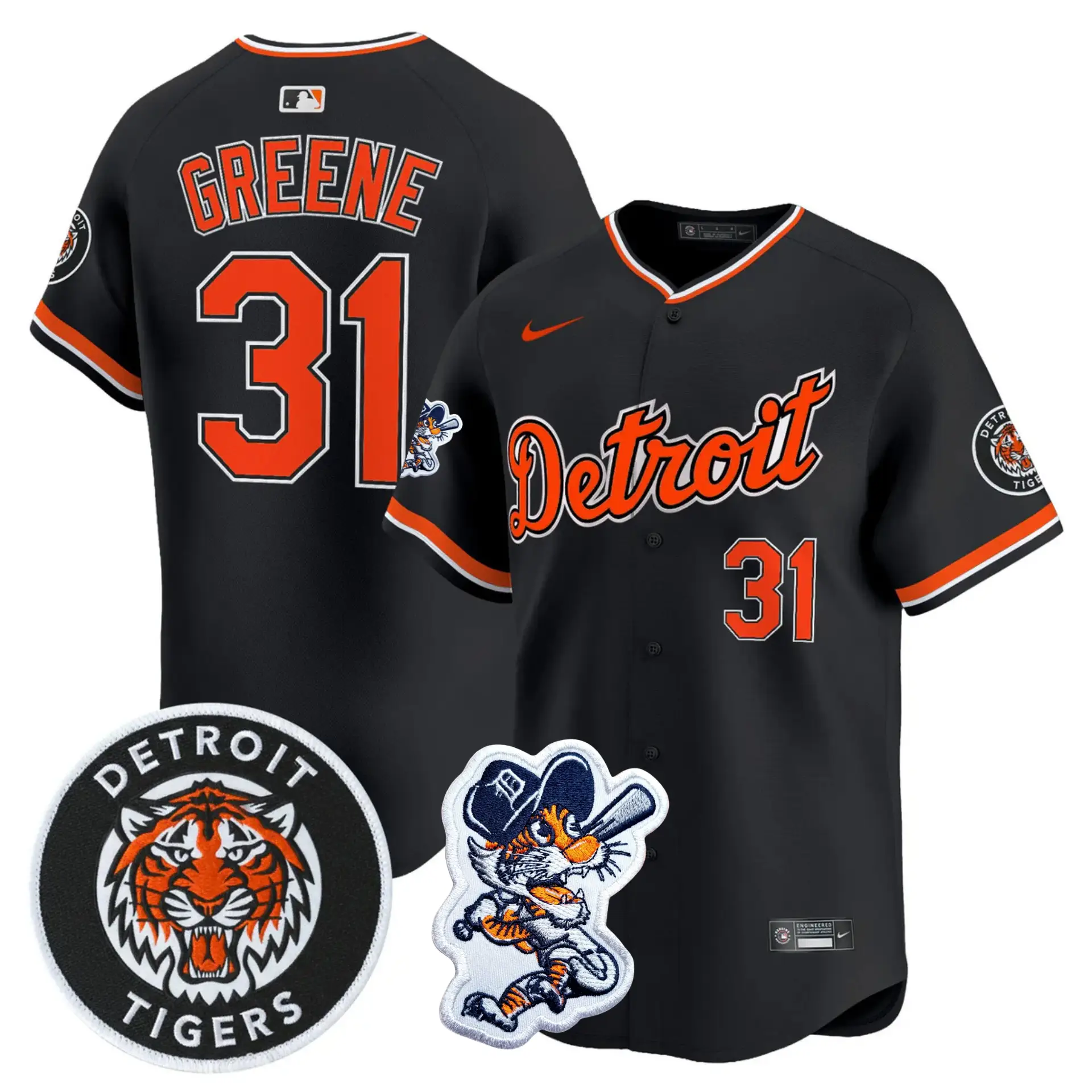 DET 2026 Paws Patch Alternate Vapor Premier Limited Jersey - All Stitched by Detroit Tigers