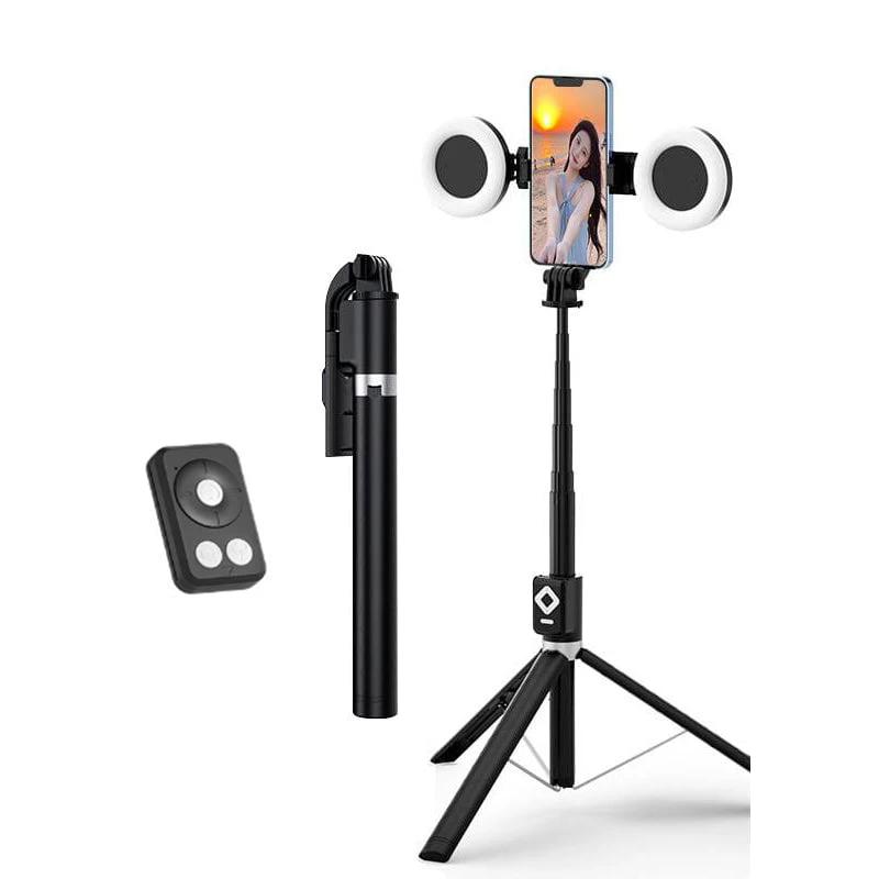 New 6 in 1 Selfie Stick With Fill Light by BowLift