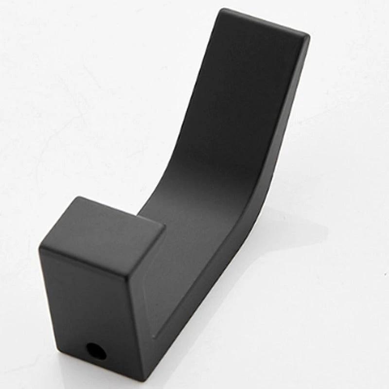 Aviro Aluminum Wall Hooks Black/White - Modern Decorative Coat Hooks by BowLift