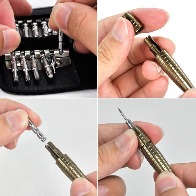 Ciaovie Mini Kit for Precision Screwdriver Repair Tools (25 pieces) by Bowlift