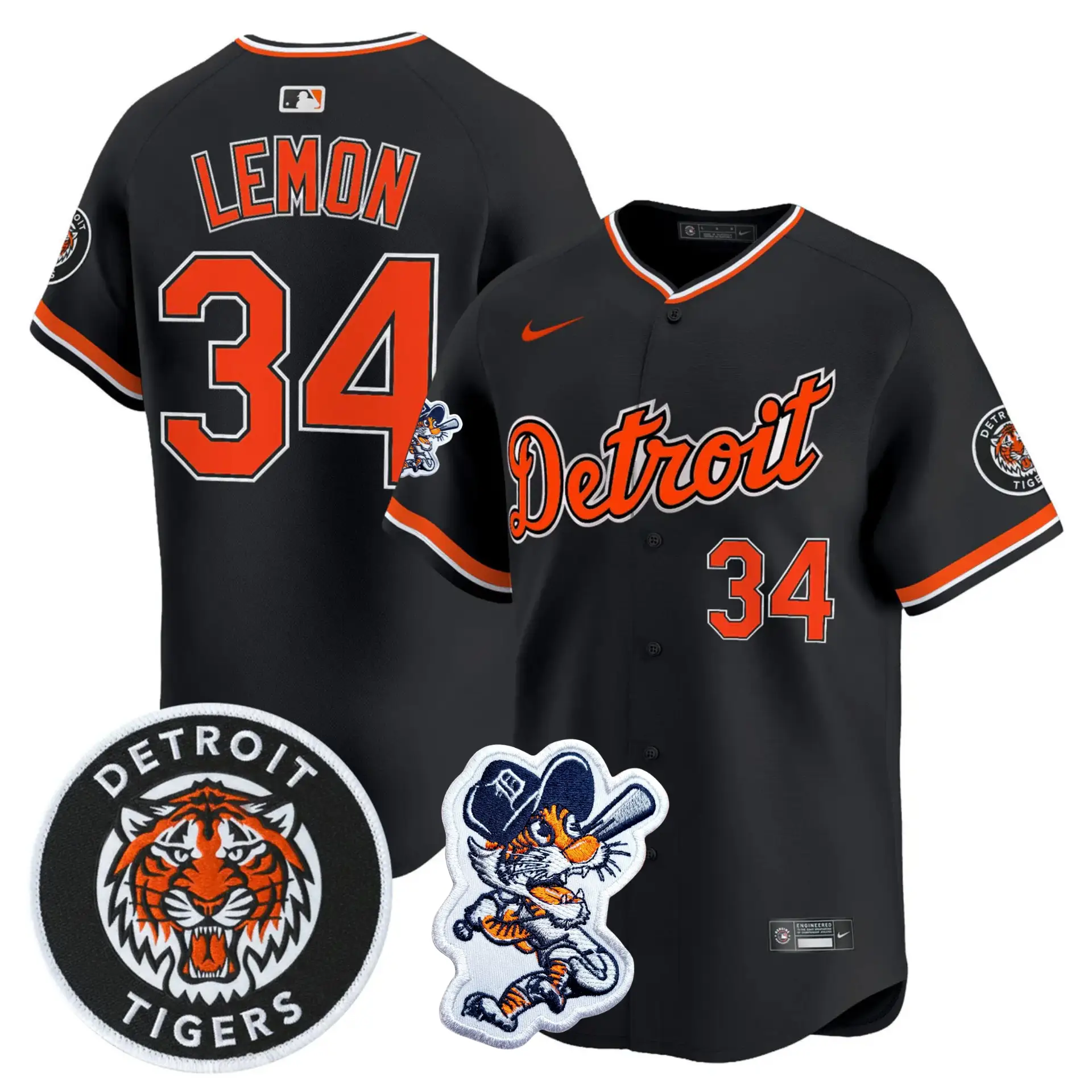 DET 2026 Paws Patch Alternate Vapor Premier Limited Jersey - All Stitched by Detroit Tigers