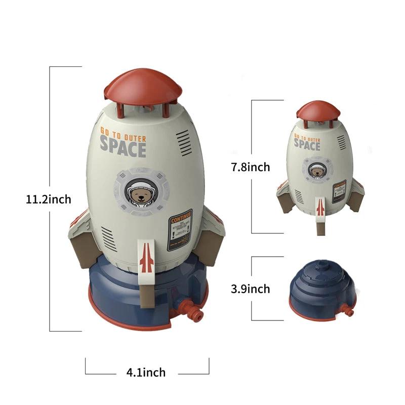 Summer Toy Rocket Sprinkler for Outdoor Use by Bowlift