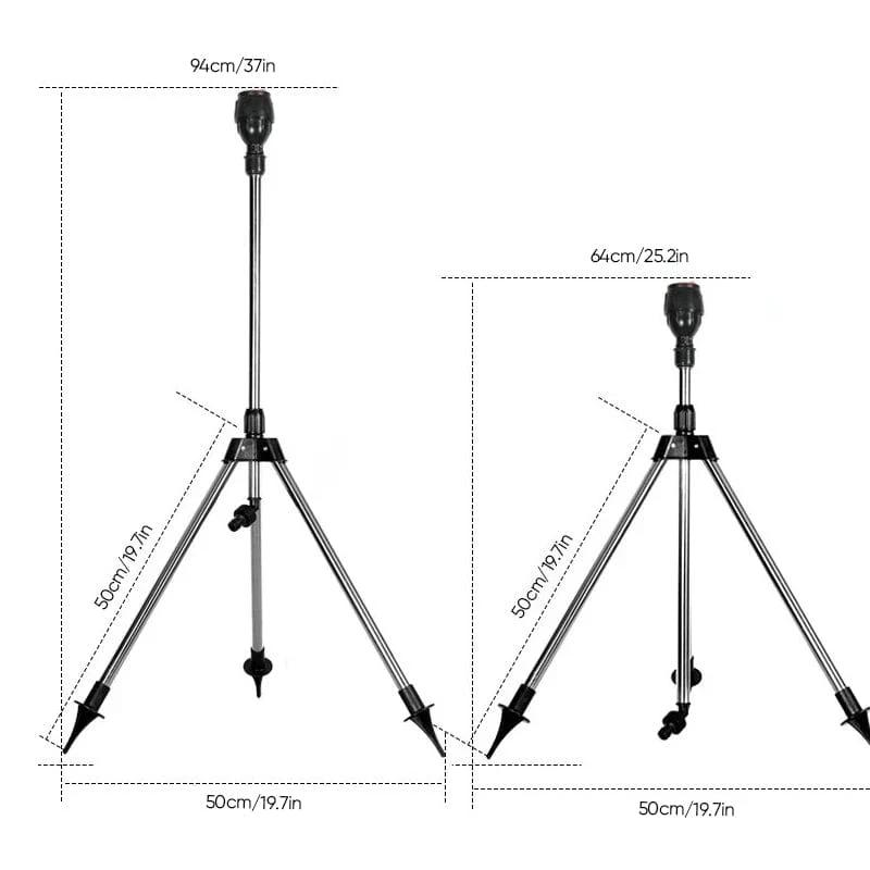 Tripod rotation compensation by Bowlift