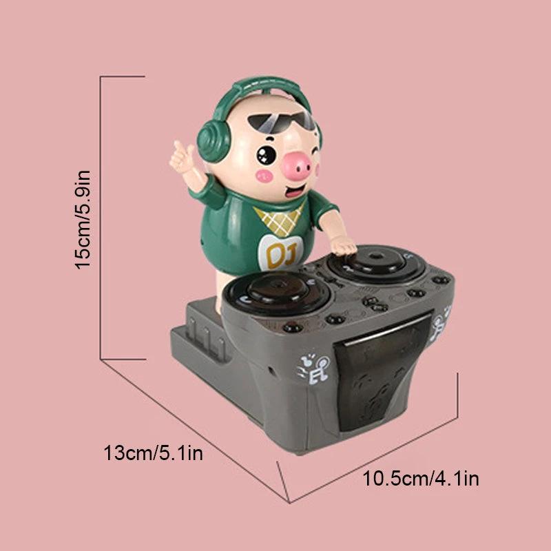 Toy pig DJ for seesaw by Bowlift