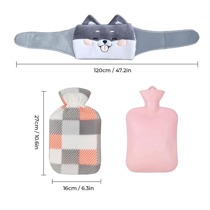 Rechargeable Plush Heating Pad Belt by Bowlift