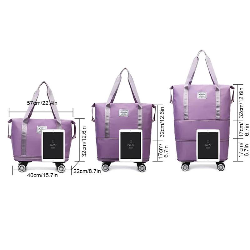 Travel bag with universal wheels by Bowlift