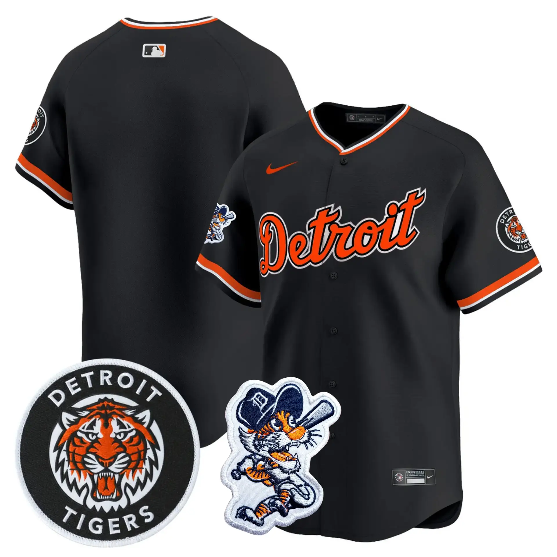 DET 2026 Paws Patch Alternate Vapor Premier Limited Jersey - All Stitched by Detroit Tigers