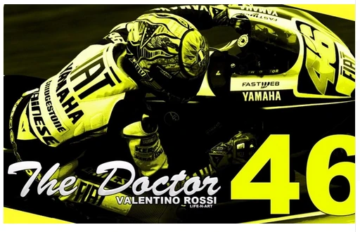 VALENTINO ROSSI 46 Flag 46 The Doctor Flag-3x5 FT Banner-100% polyester by flagsshop