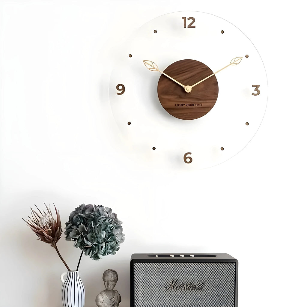 Minimalistic, silent wall clock with a simple design for any room Bowlift by Bowlift