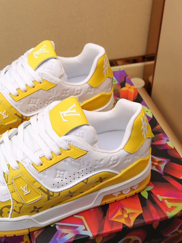 Luxury Trainer Sneakers Shoes #54 Signature Yellow and White by Air Jordan