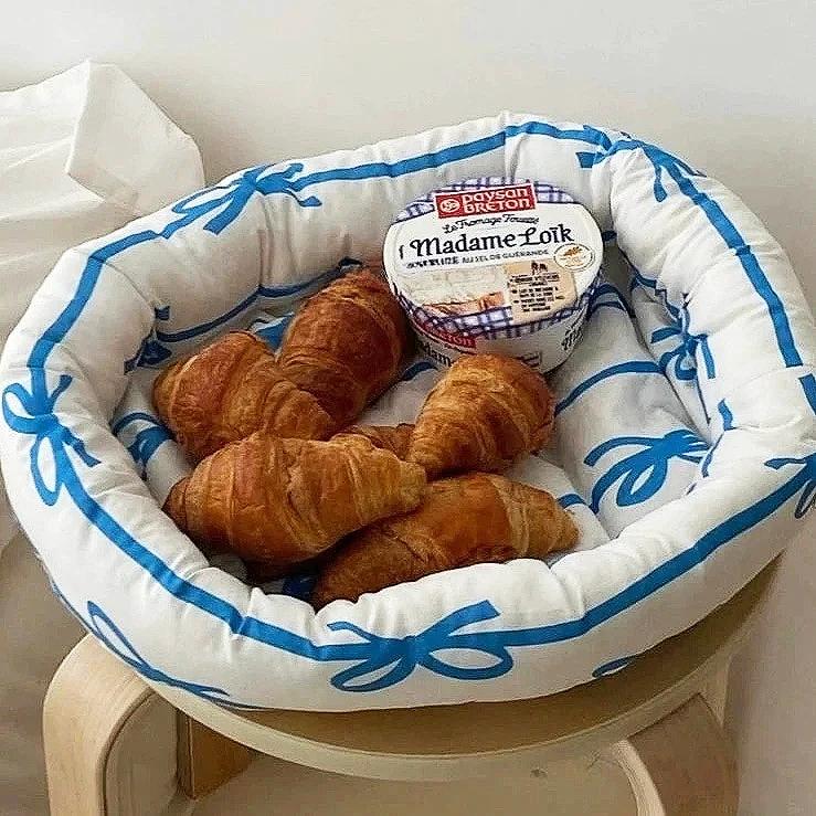 Ribbon Stripe Basket by Bowlift