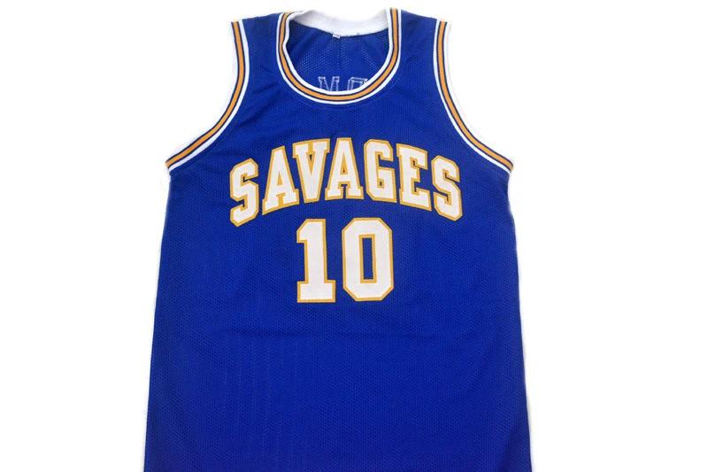 Dennis Rodman Jersey #10 Oklahoma Savages Basketball Blue by My store basketball