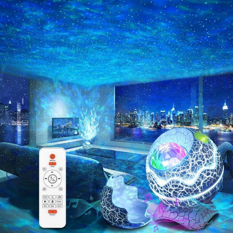 GalaxyGlow – Star projector with Bluetooth speaker and colorful light effects Bowlift by Bowlift