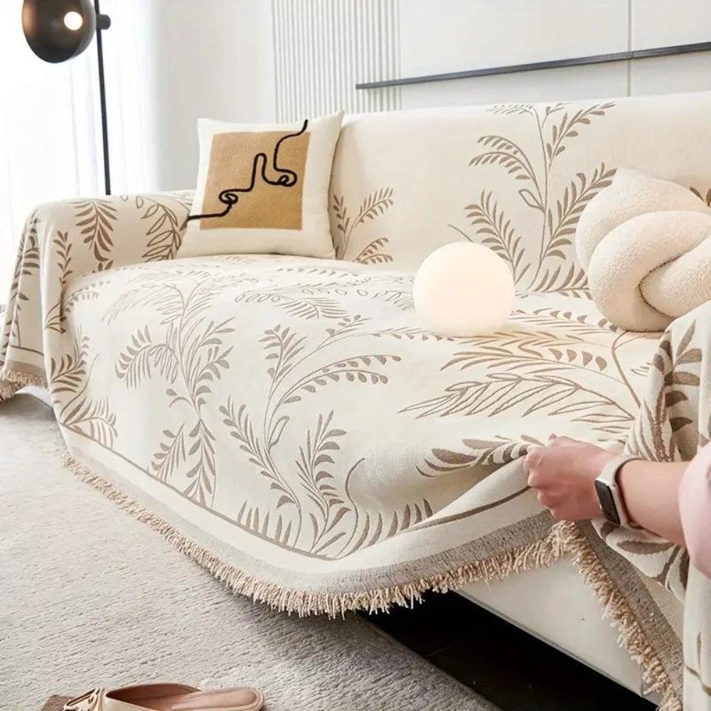 Nature's Embrace Chenille Sofa Cover by Casa & Beyond