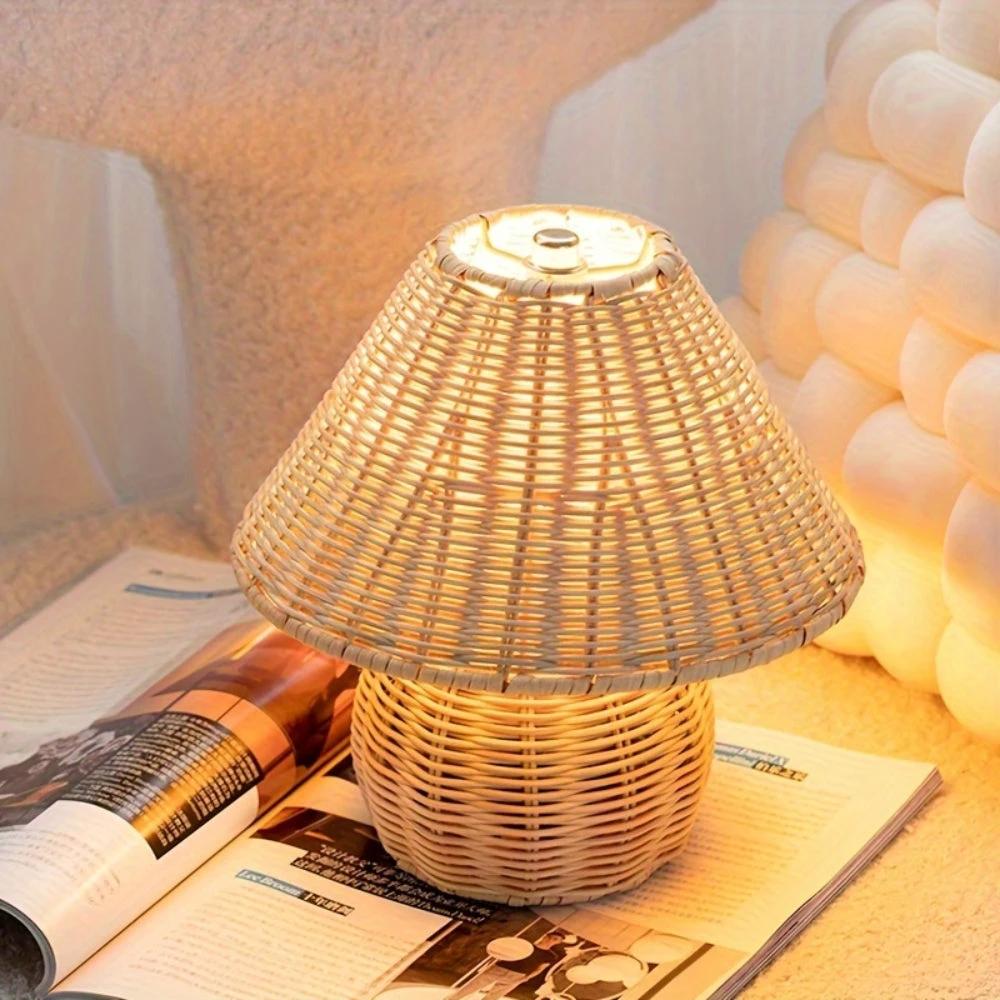 Noya Rattan Table Lamp Home Decor by Casa & Beyond