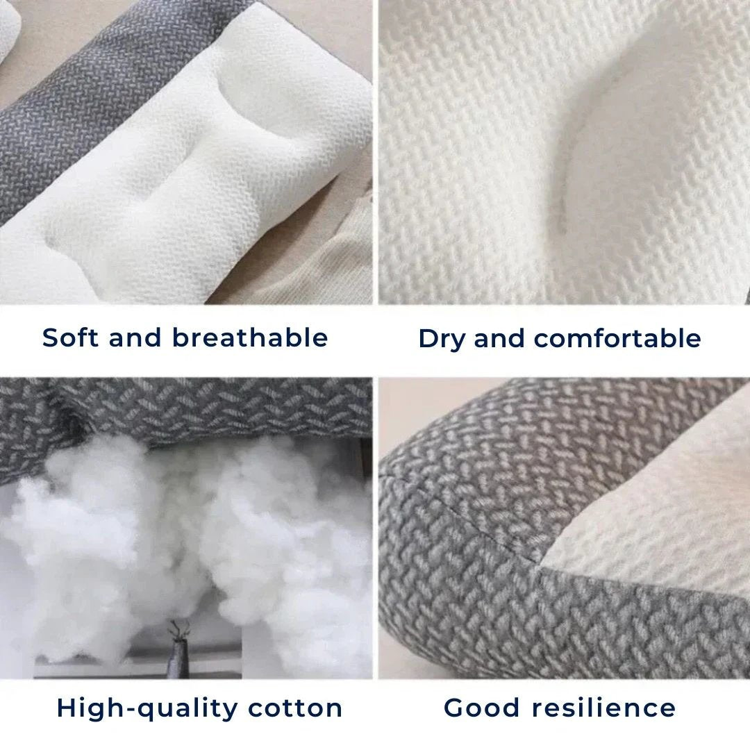 SleepAlign Orthopedic Neck Pillow For Sleeping | Cervical Spine Support - Pain Relief - Reduced Snoring - For All Sleep Positions Bowlift by Bowlift