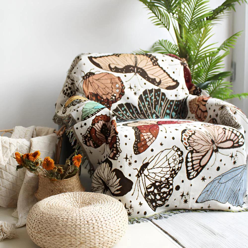Butterfly Garden Blanket by Casa & Beyond