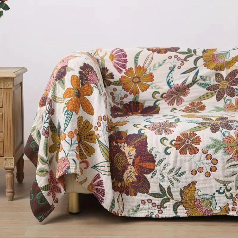 Charm Floral Blanket Throw by Casa & Beyond