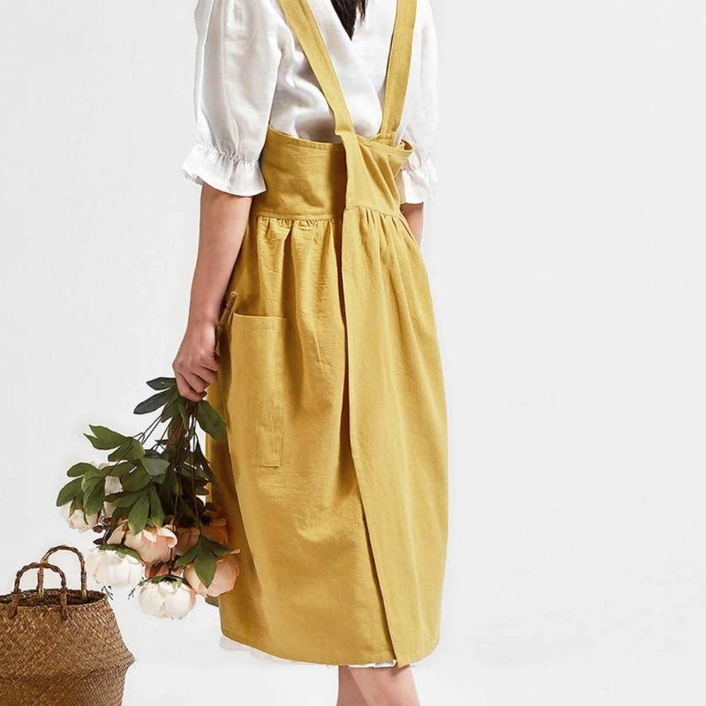 Cross-Back Apron With Pockets by Casa & Beyond