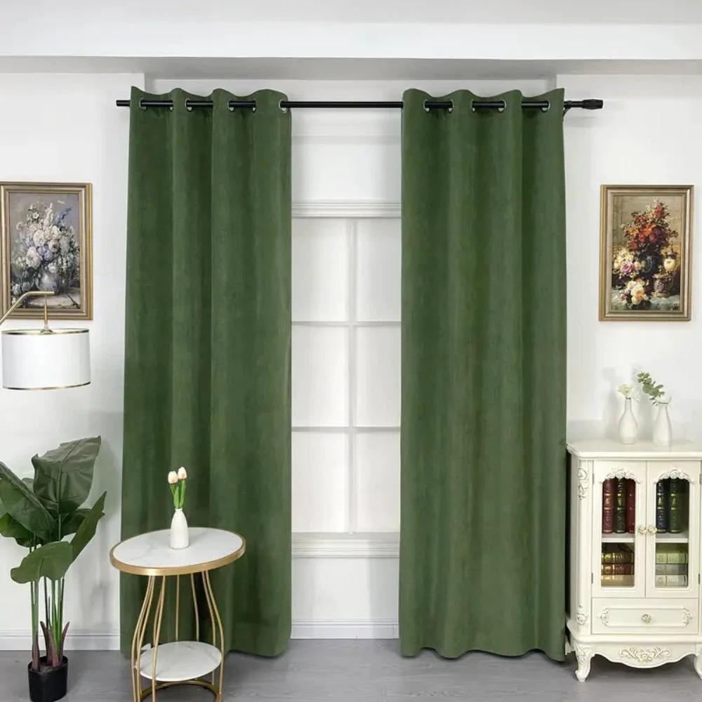 Elegant Soft Velvet Curtain Drapes by Casa & Beyond