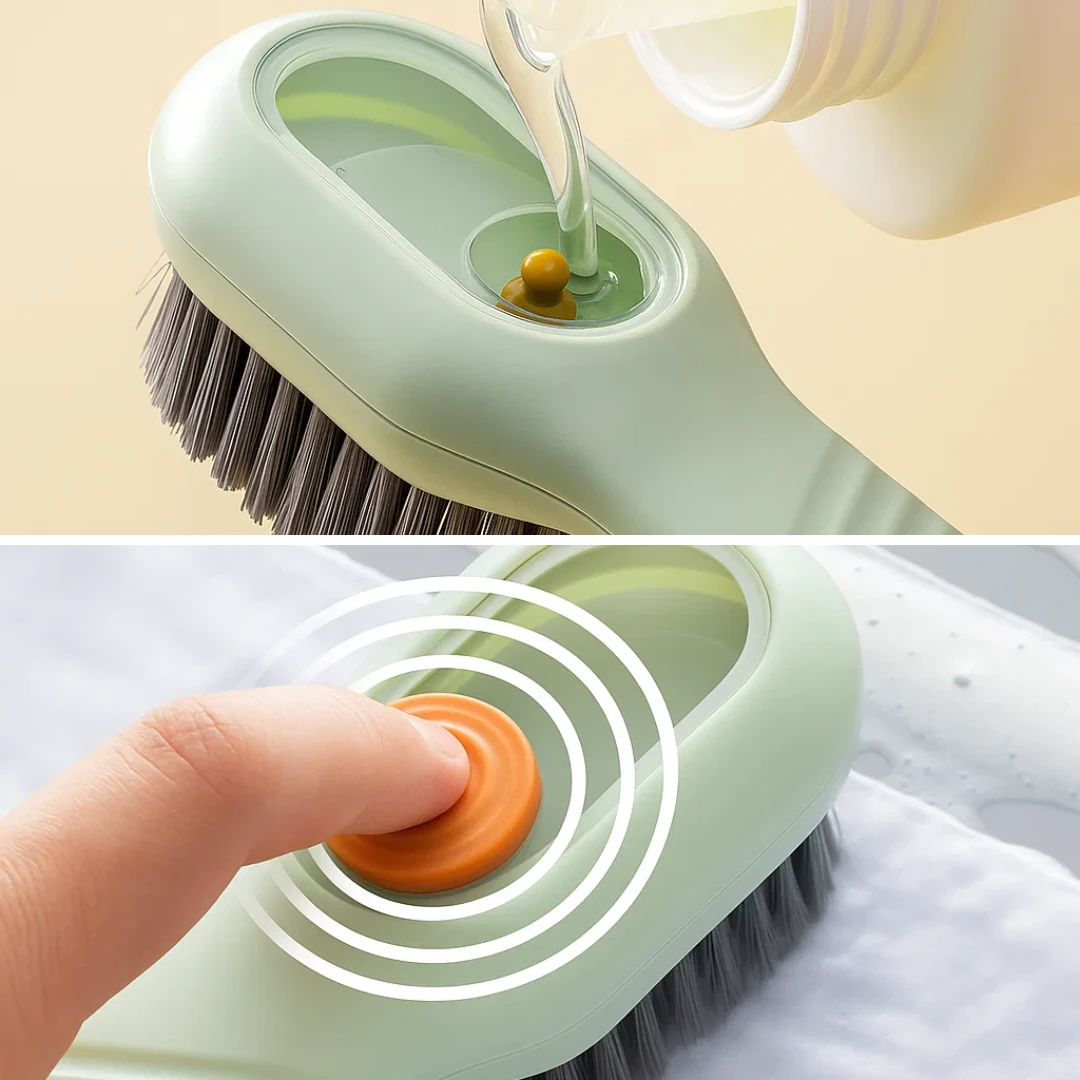 Built-in Soap Dispenser – Soft Non-Scratch Bristles – Quick Shoe Cleaning – Protects Delicate Materials Bowlift by Bowlift