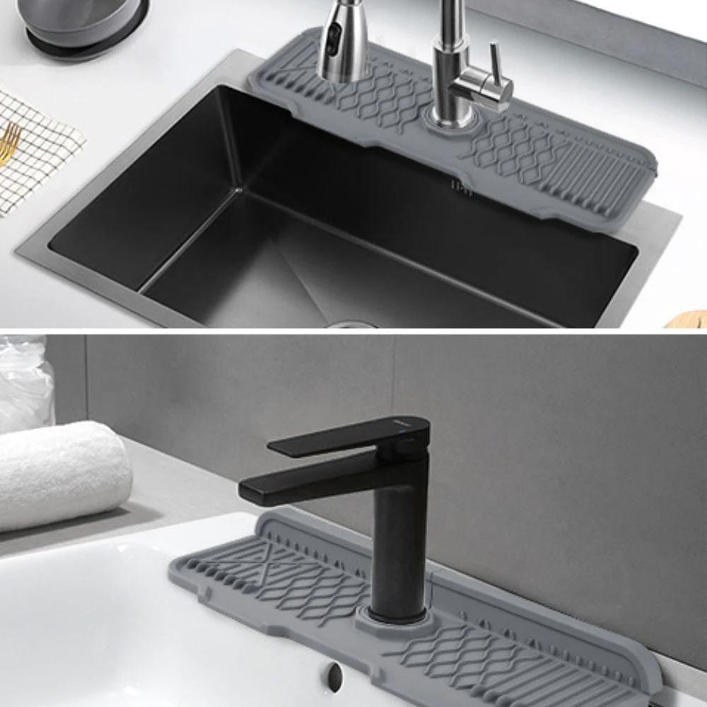 Aqua Slope Rubber Faucet Sink Mat by Casa & Beyond