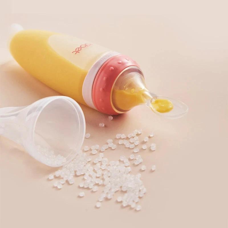 Baby Feeding Bottle with Spoon by BowLift