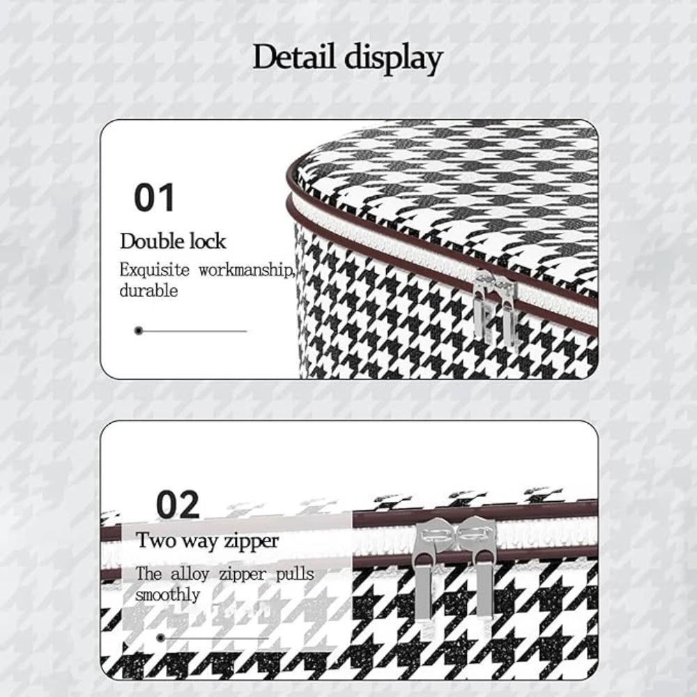 Houndstooth Collapsible Storage Box by Casa & Beyond