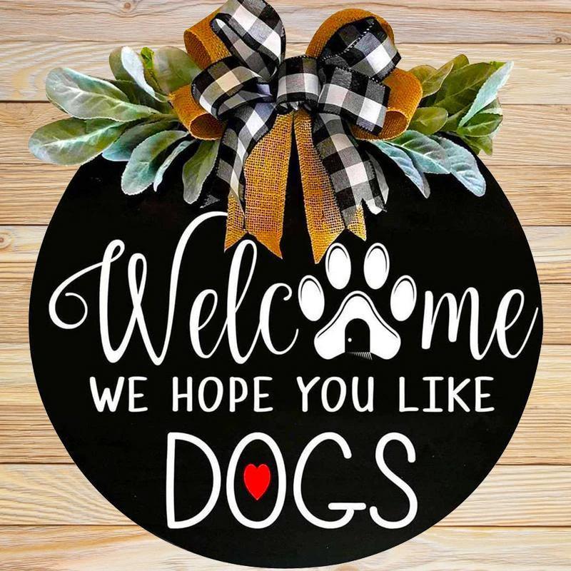 Wood Welcome Sign with Animals by Bowlift