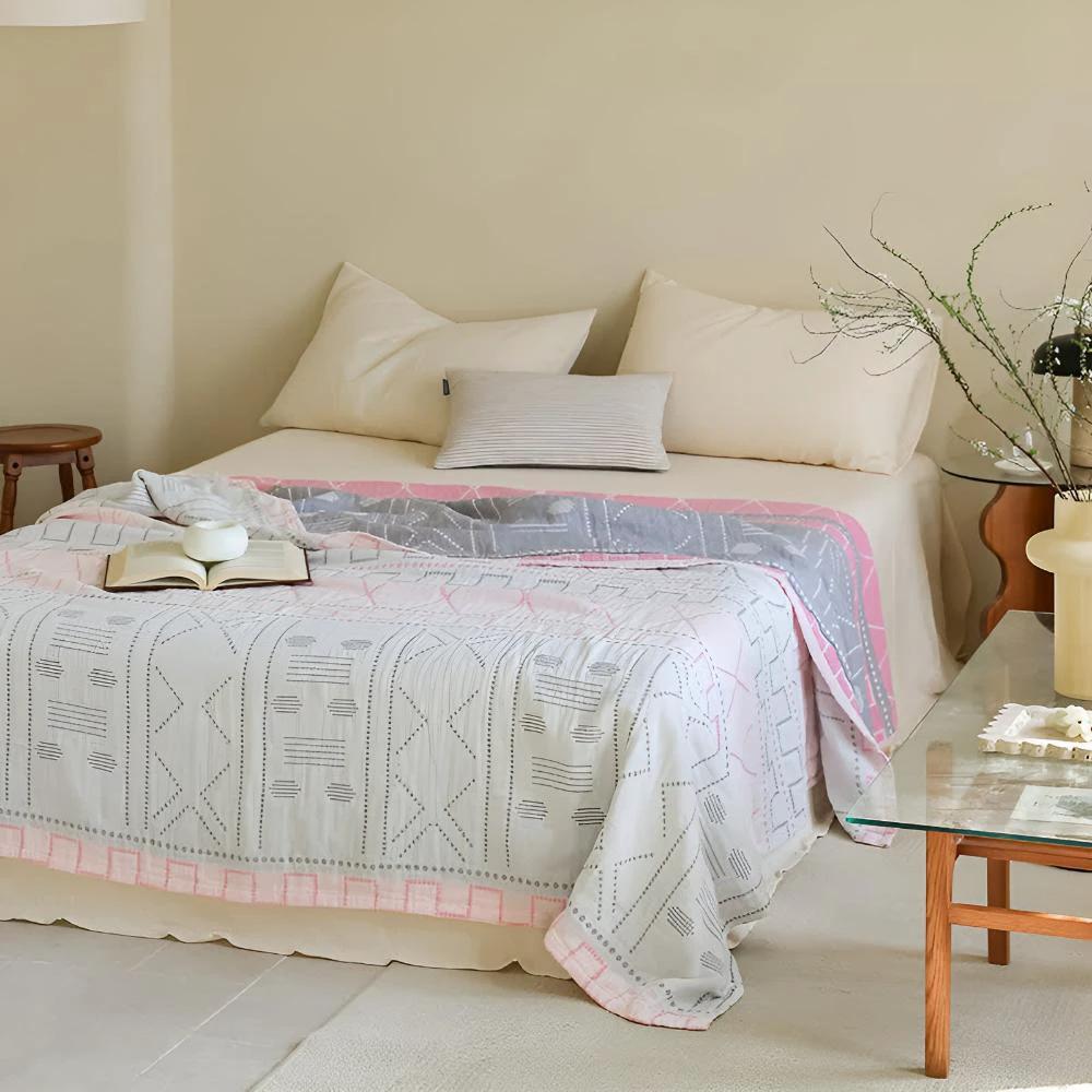 Geometric Cotton Blanket by Casa & Beyond
