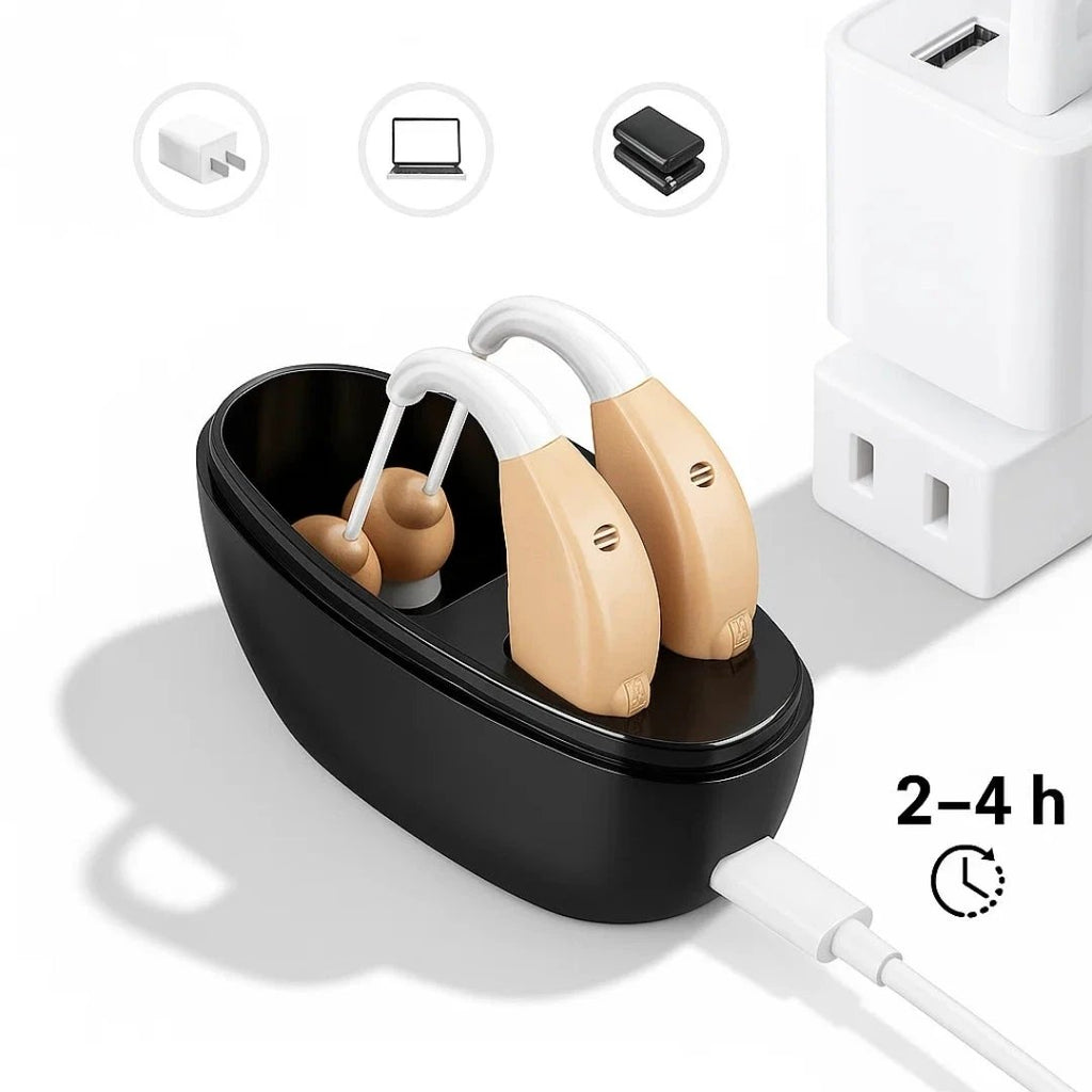 Boosts Hearing Clarity – Rechargeable & Lightweight – Reduces Background Noise – Ideal for Seniors Bowlift by Bowlift