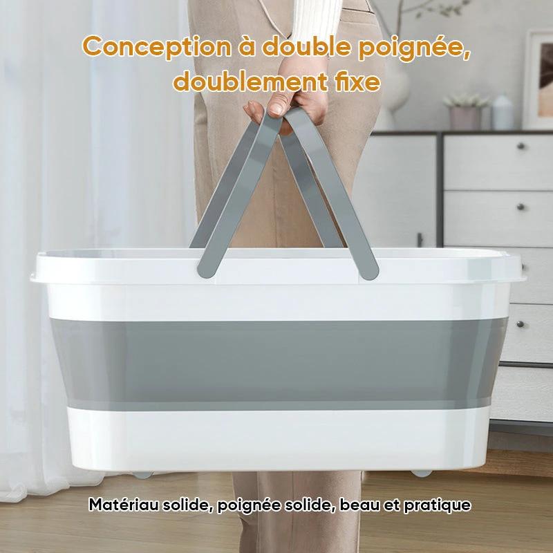 Foldable Portable Rectangular Bucket by Bowlift