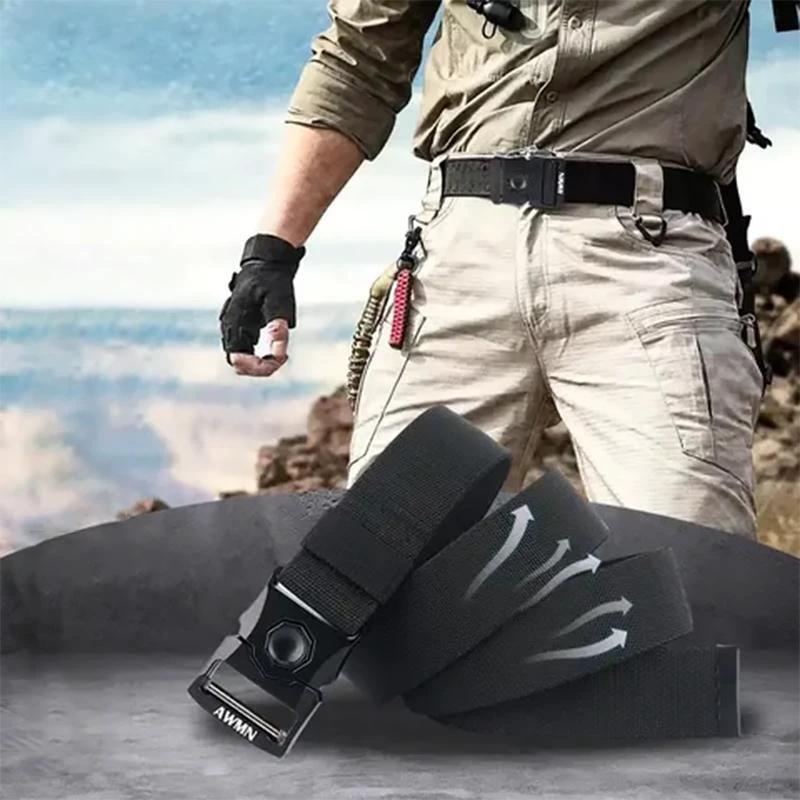 Tactical belt with automatic buckle by Bowlift