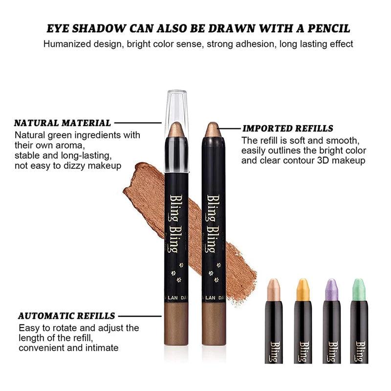 15 Color Highlighter Eye Shadow Stick by BowLift
